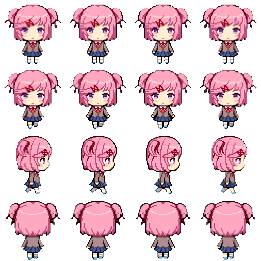 Natsuki movement sprite