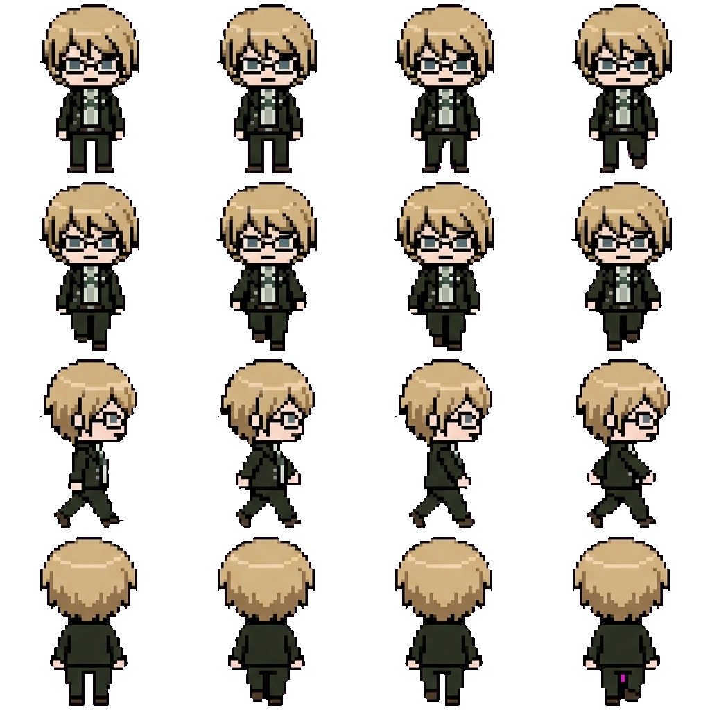 Byakuya Togami movement sprite