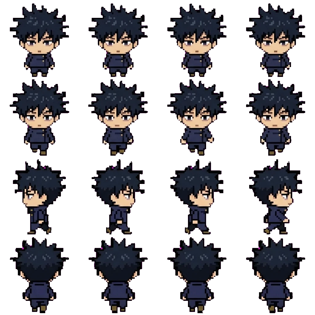 Megumi Fushiguro movement sprite