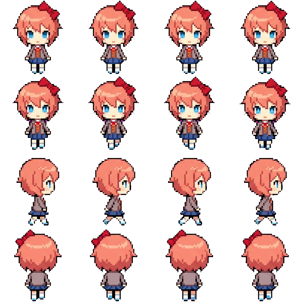 Sayori movement sprite