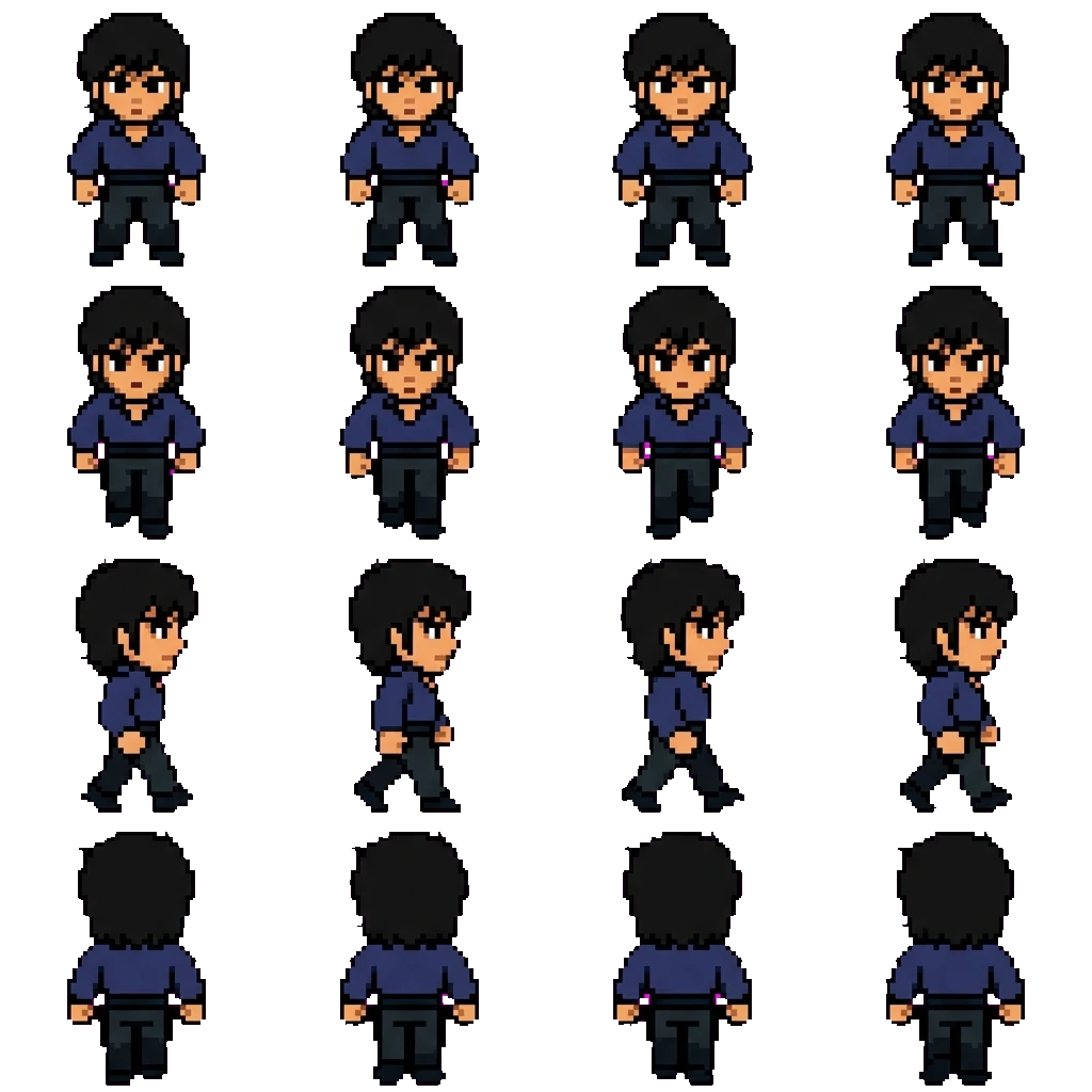 Akira Fudo movement sprite