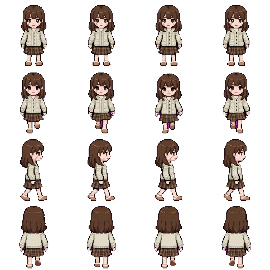 후유노 모모 movement sprite