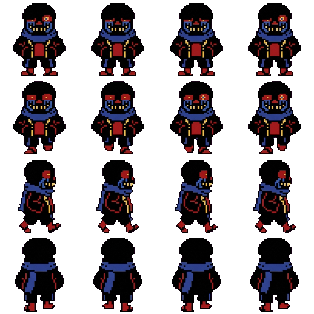 Error movement sprite