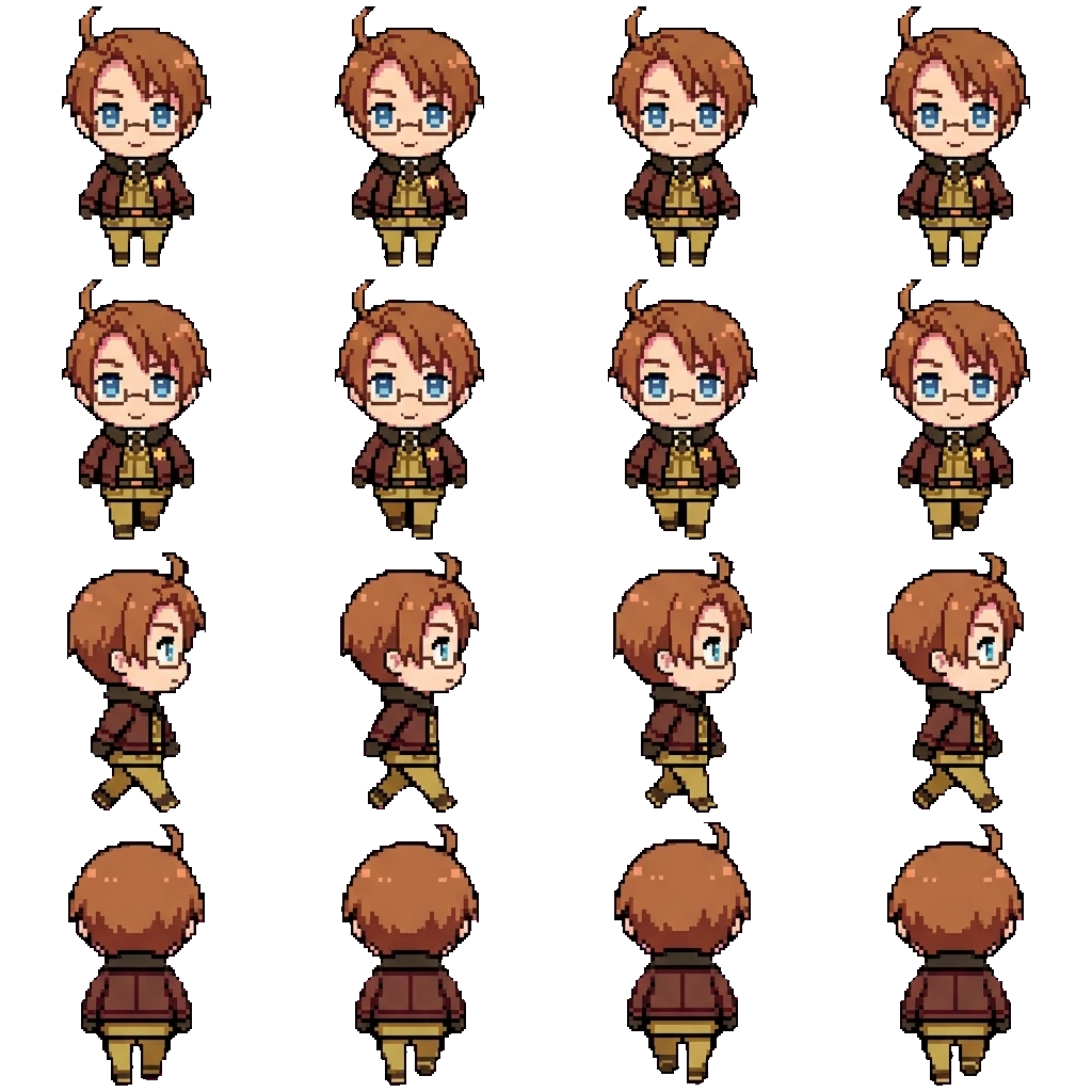 Alfred. F. Jones movement sprite