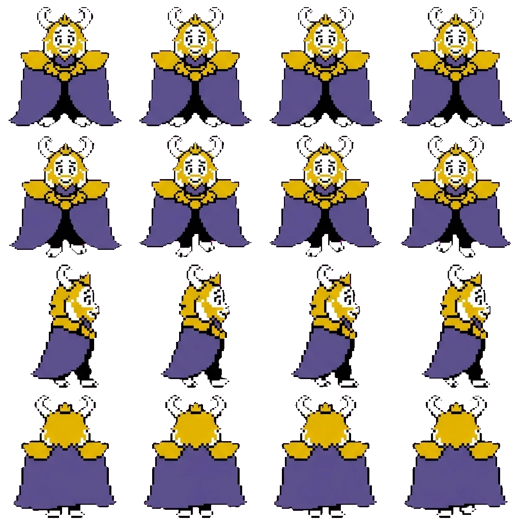 Asgore movement sprite