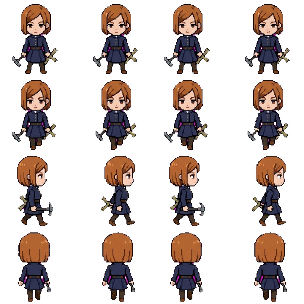 Nobara Kugisaki movement sprite