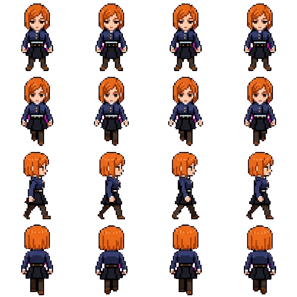 Nobara Kugisaki movement sprite