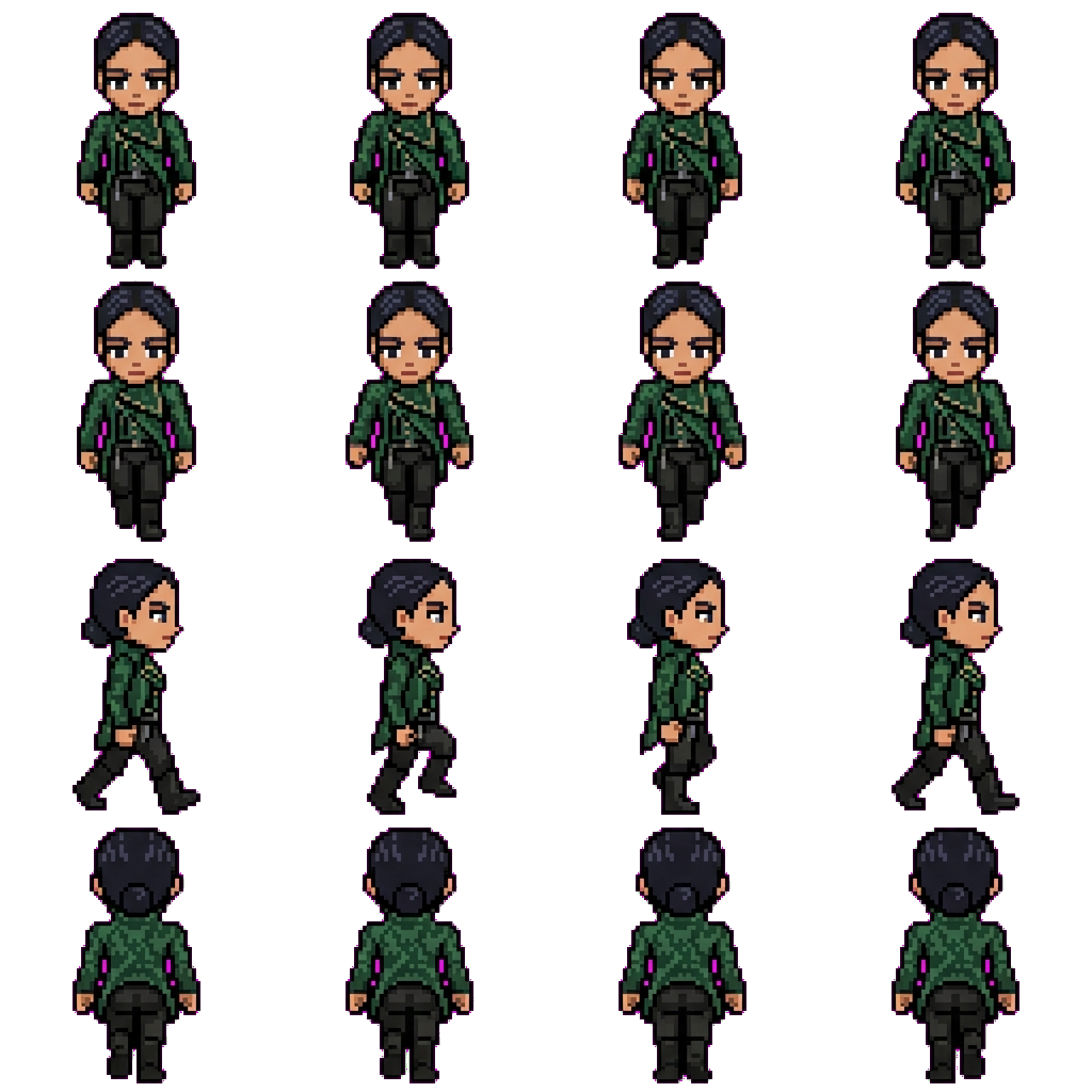 Inej Ghafa movement sprite