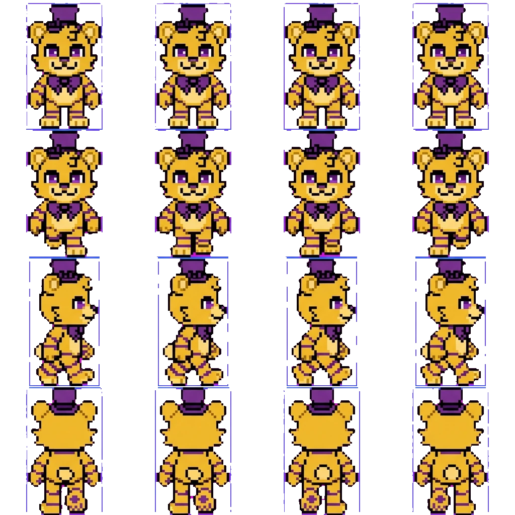 Fredbear movement sprite