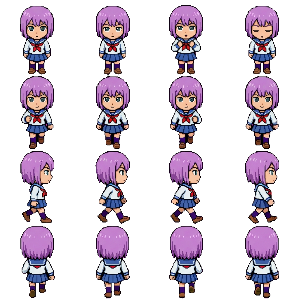 Minori Asagiri movement sprite