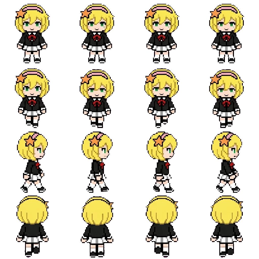 Emilia movement sprite