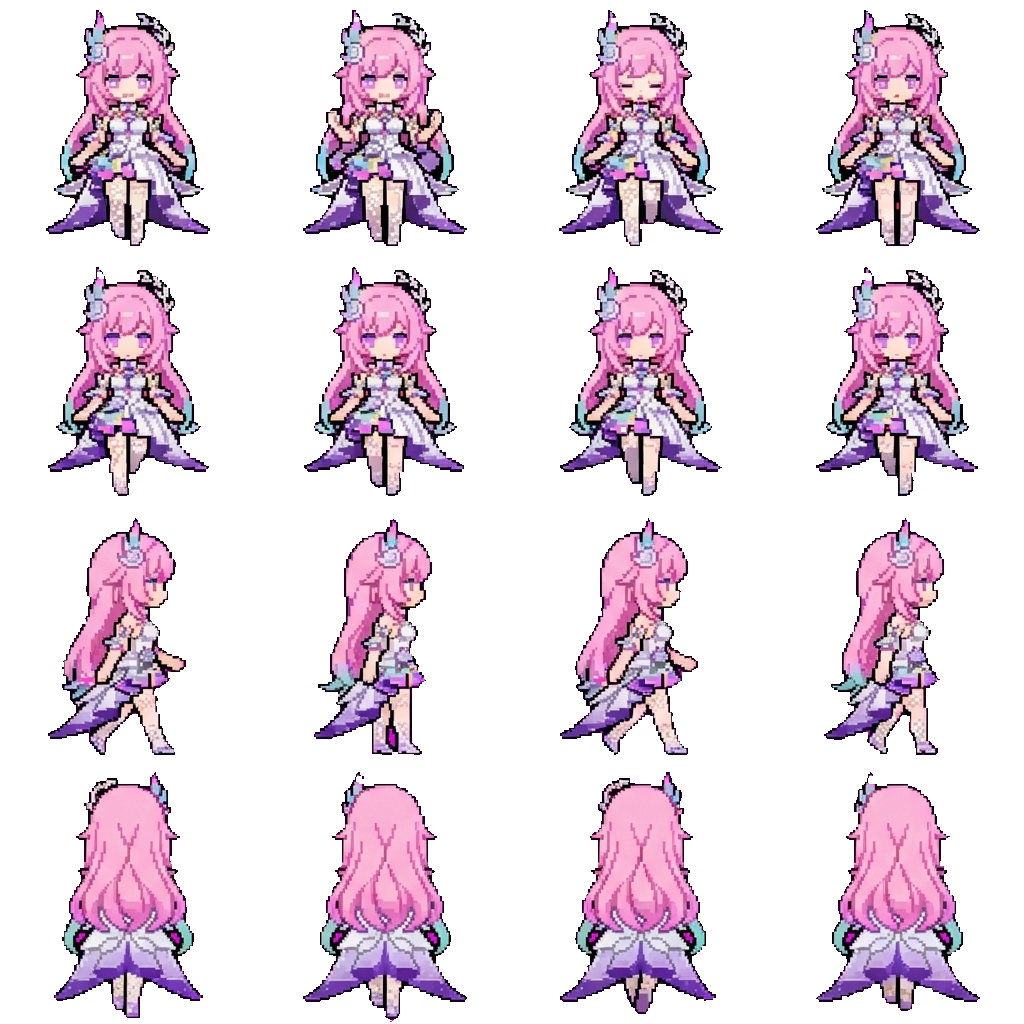 Serene movement sprite