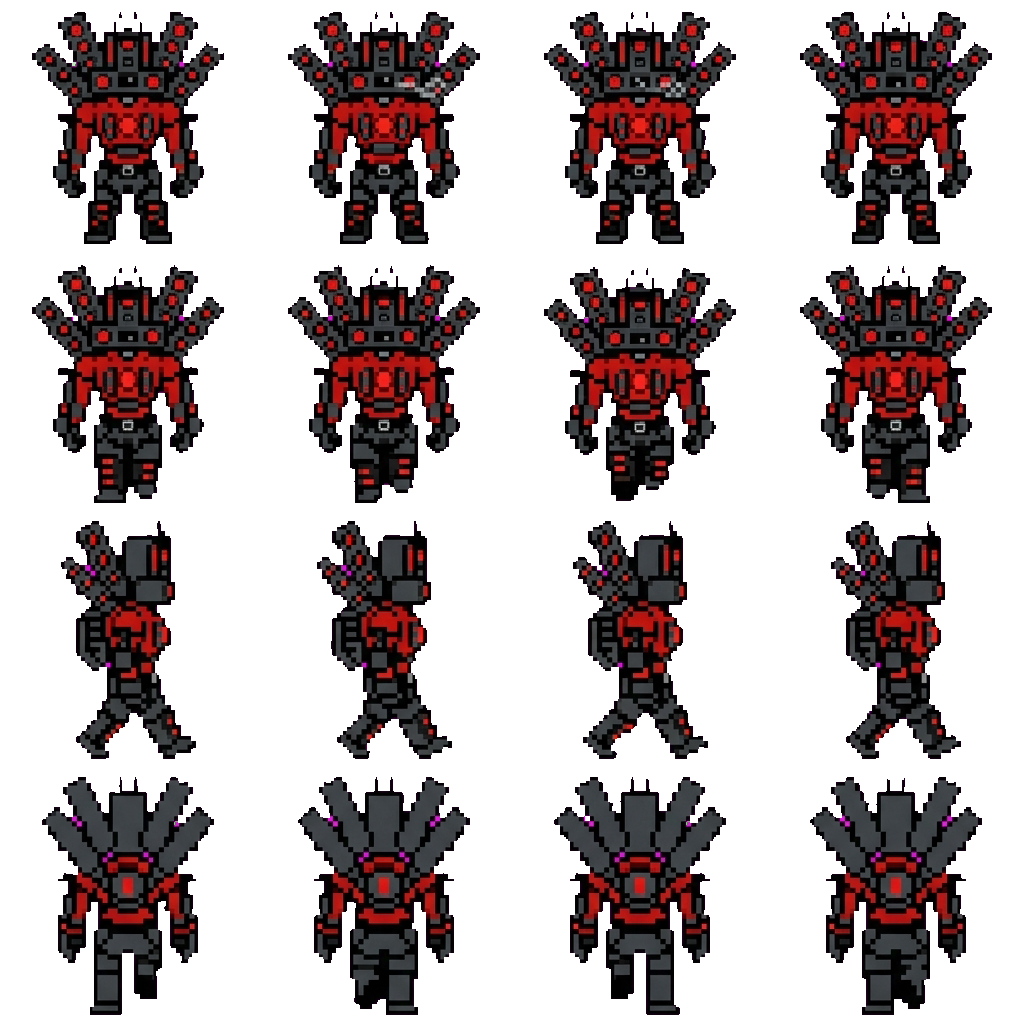 Titan Speakerwoman movement sprite