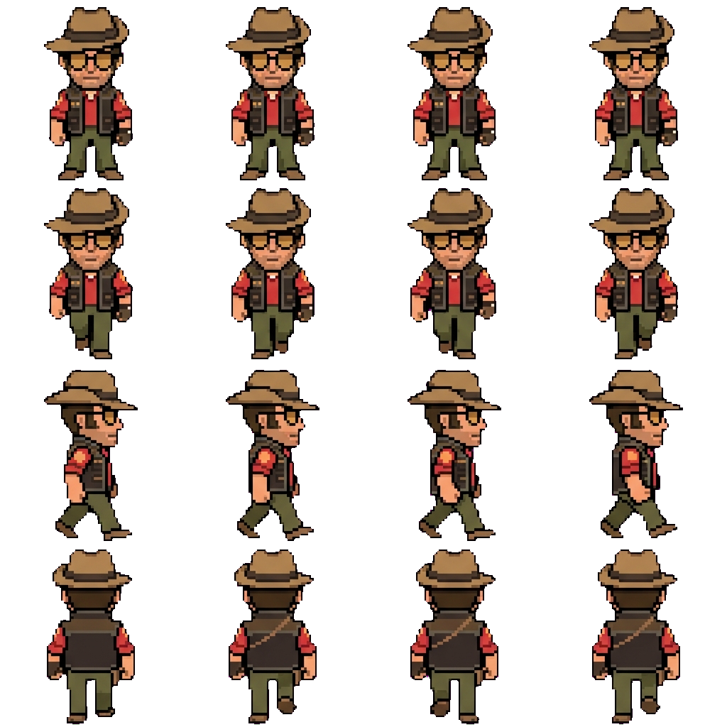 RED Sniper movement sprite