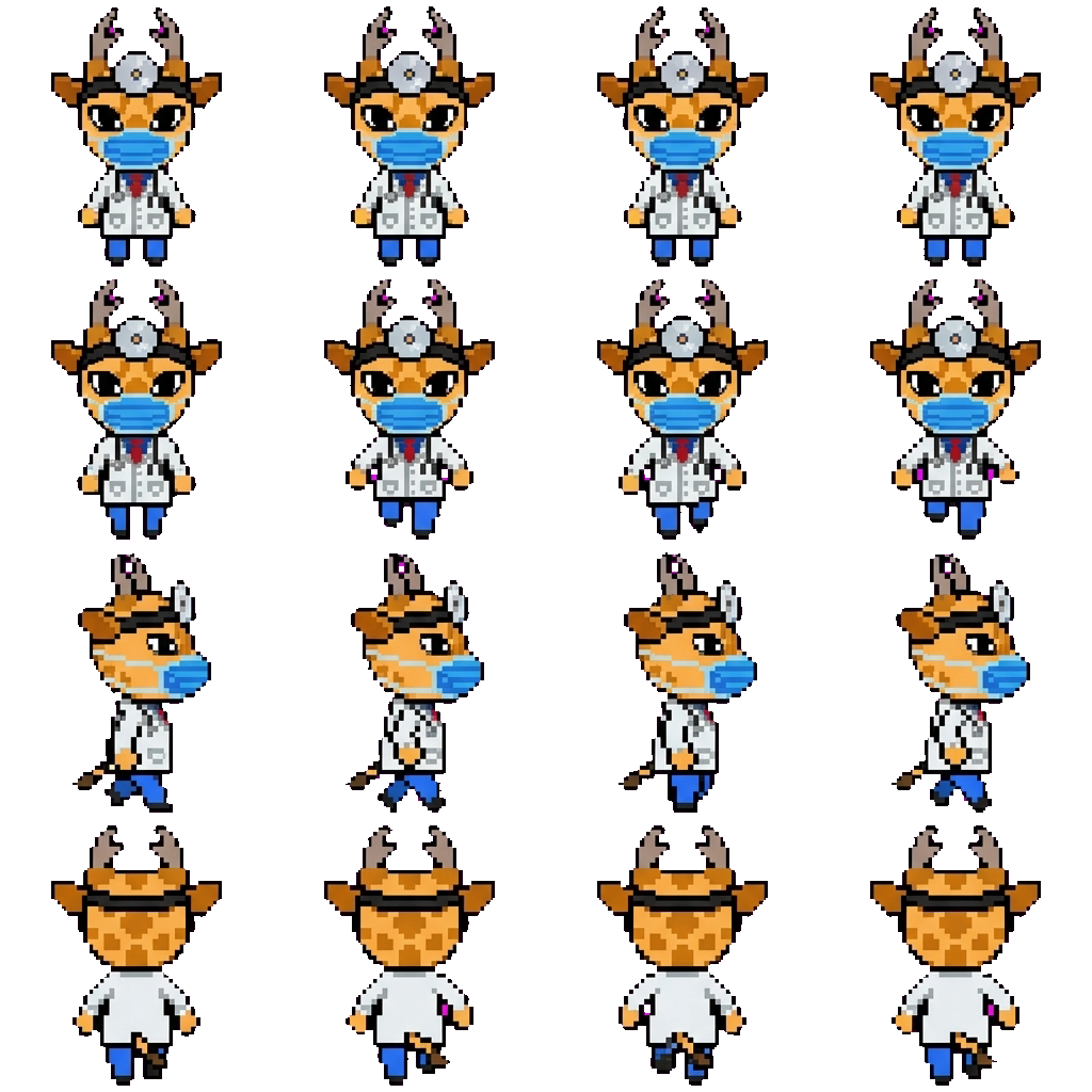 Dr Harlow movement sprite