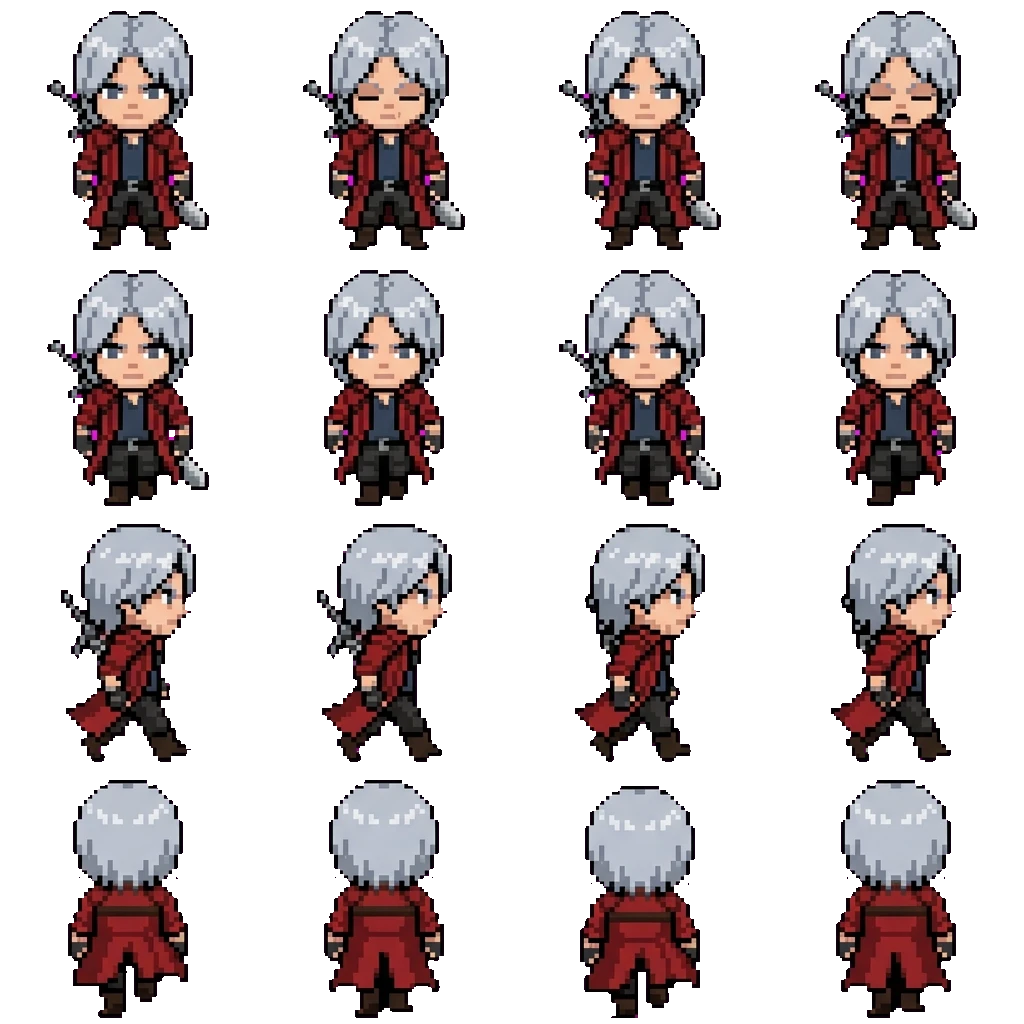 Dante movement sprite