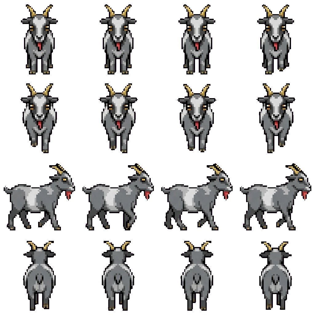 Goat movement sprite