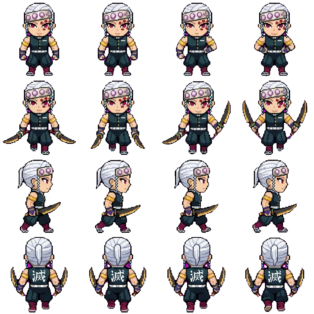 Uzui Tengen movement sprite