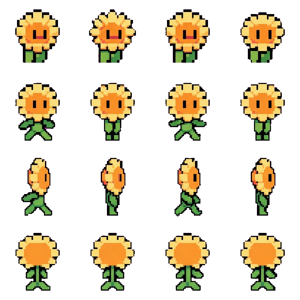 Sunflower movement sprite