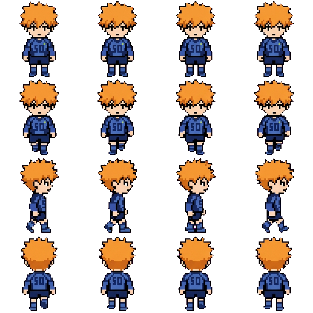 Rensuke Kunigami movement sprite