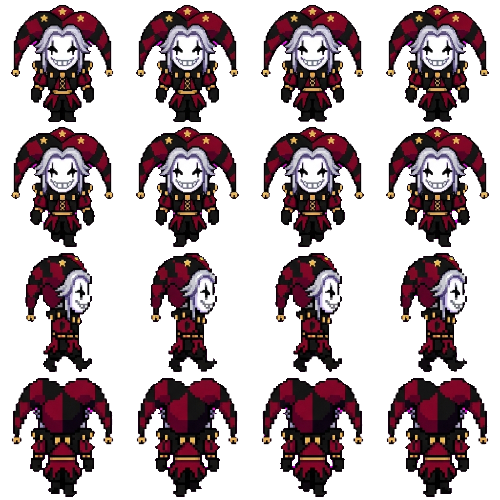 Pierrot movement sprite