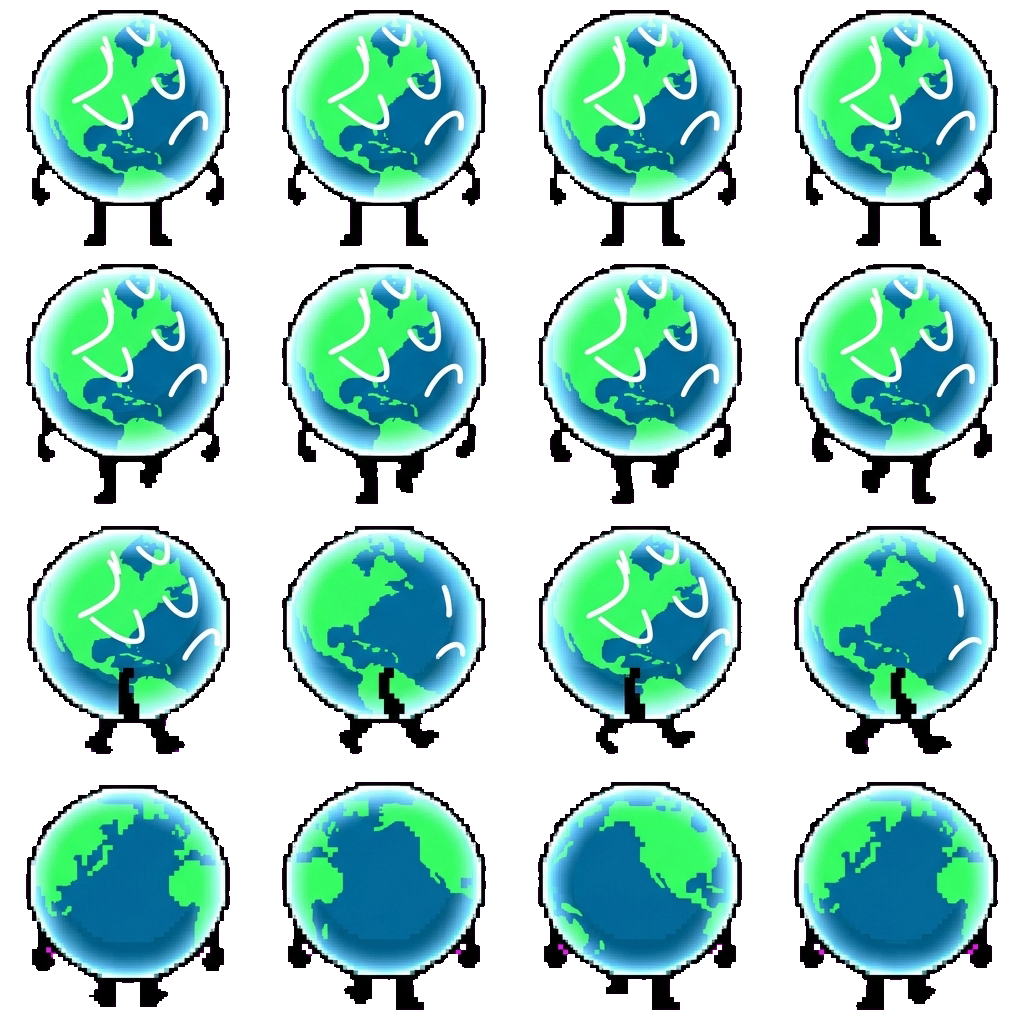 Earth movement sprite