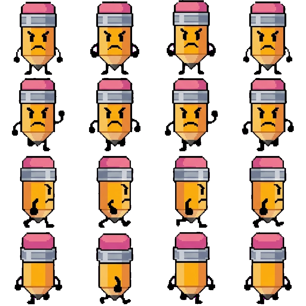Pencil movement sprite