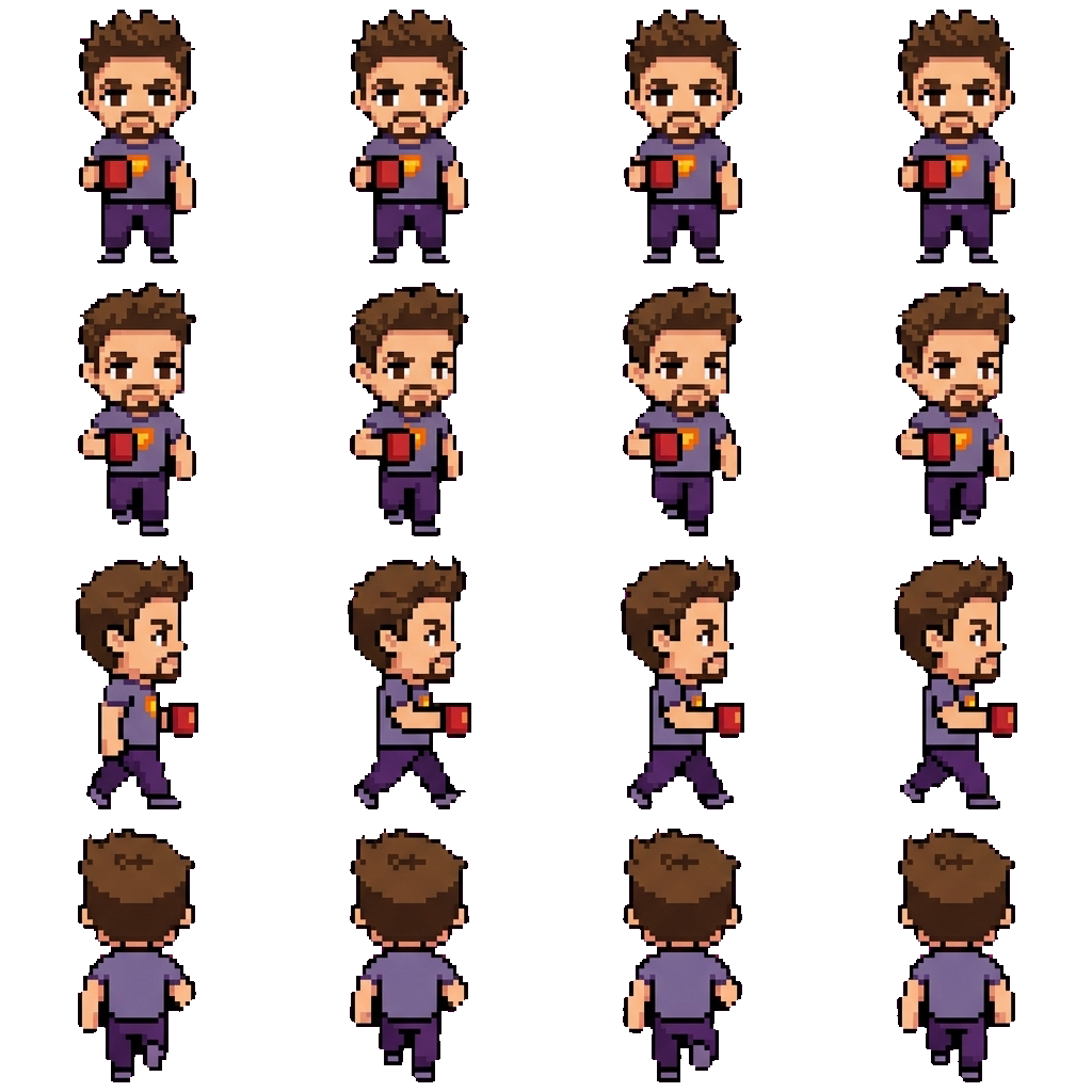 Tony Stark movement sprite