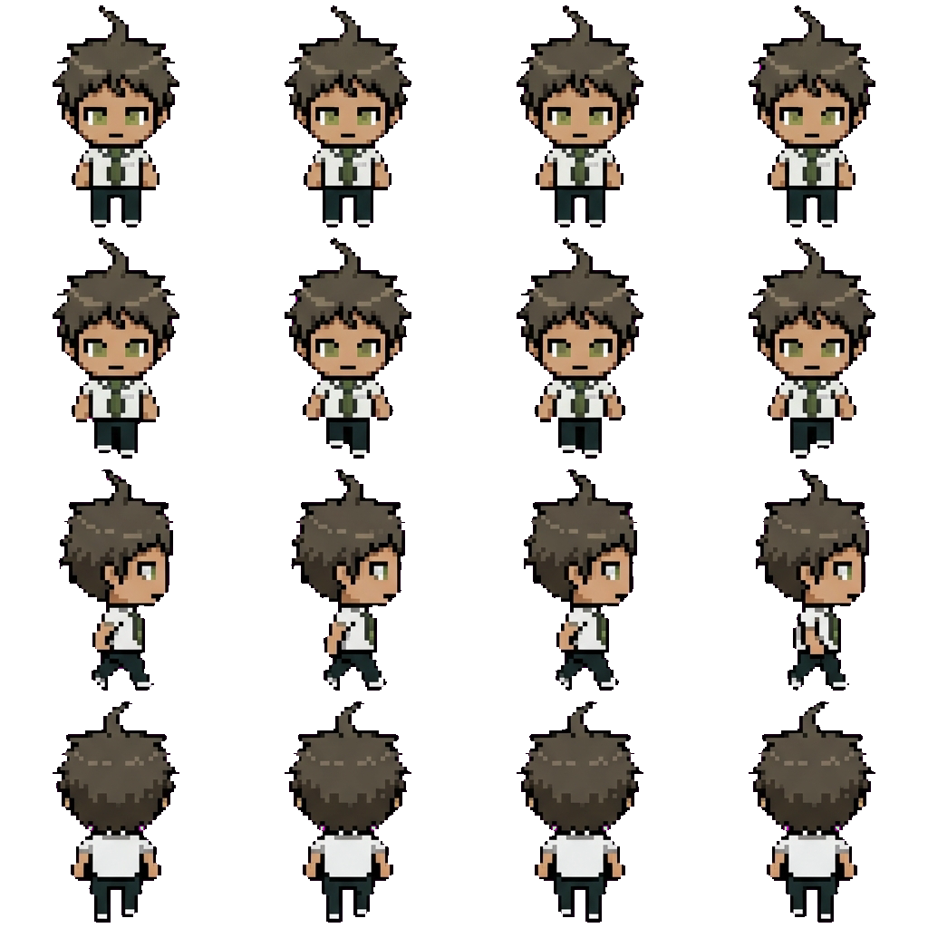Hajime Hinata movement sprite