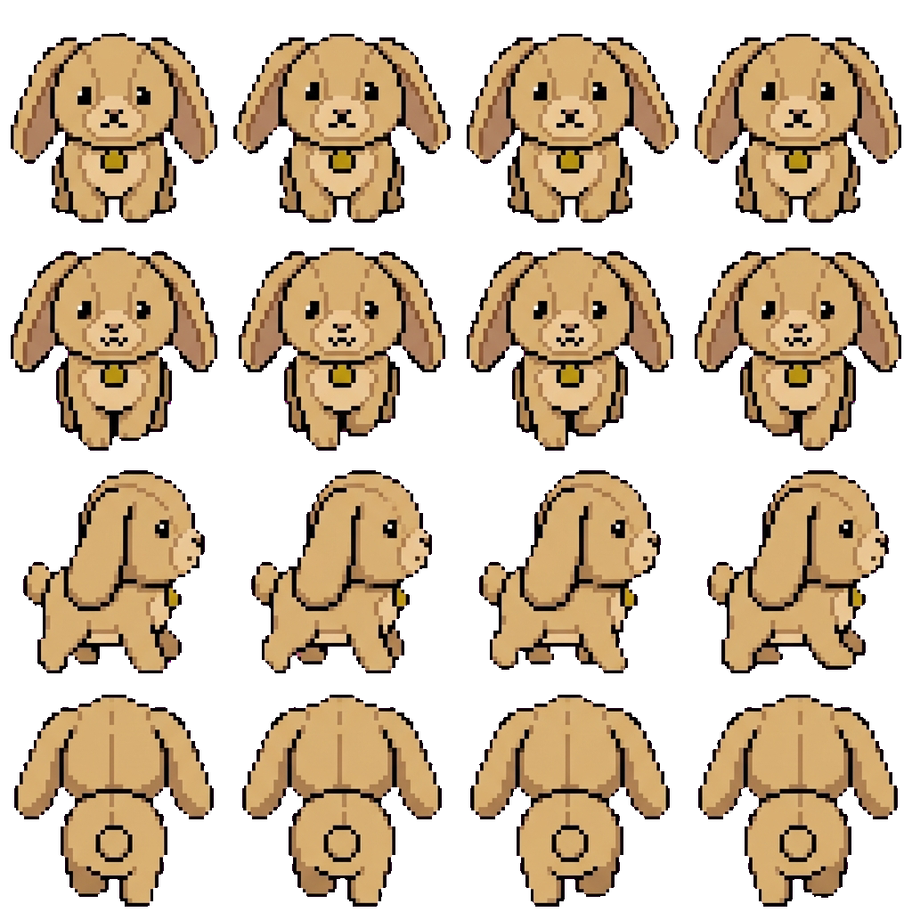 Cute bunny's friend (Liams bunny) movement sprite