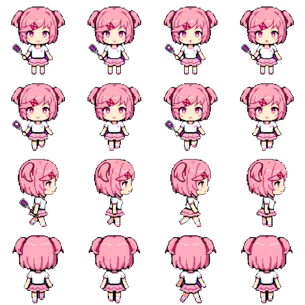 Natsuki movement sprite