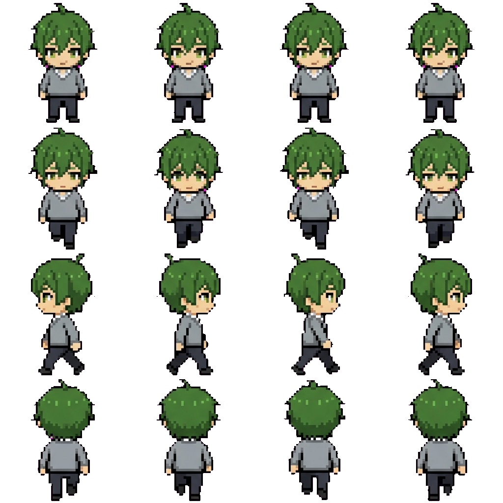 Pent movement sprite