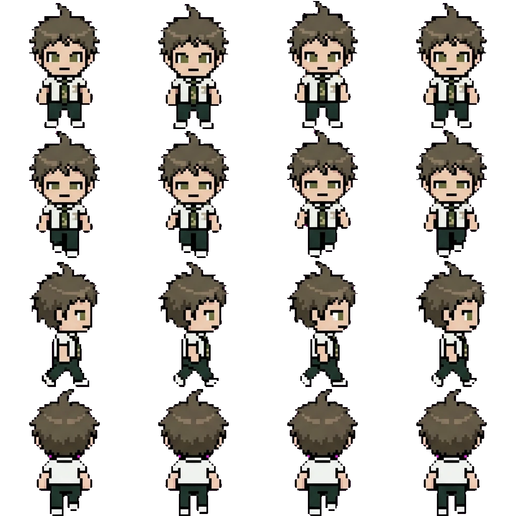 Hajime Hinata movement sprite