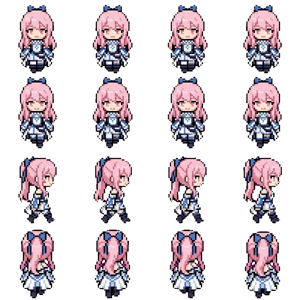 Mizuki Akiyama movement sprite