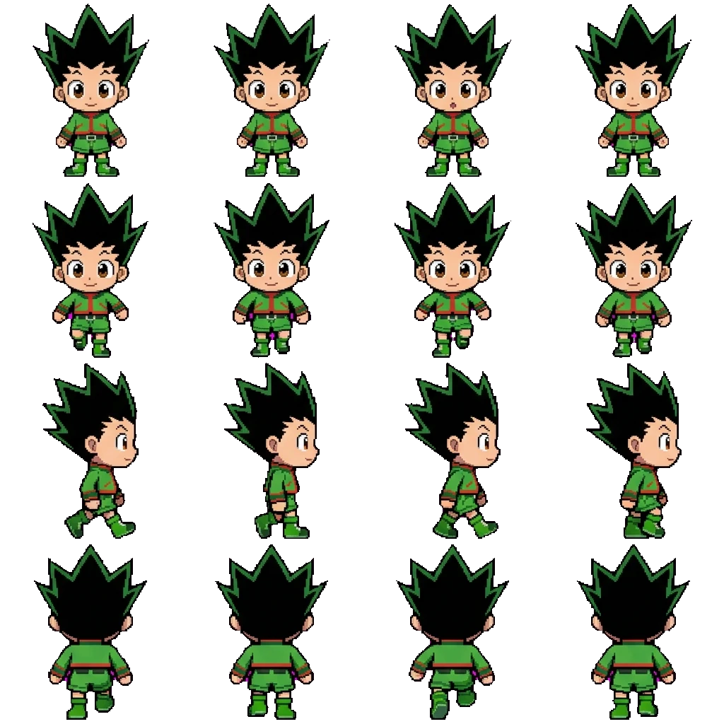 Gon Freecss movement sprite