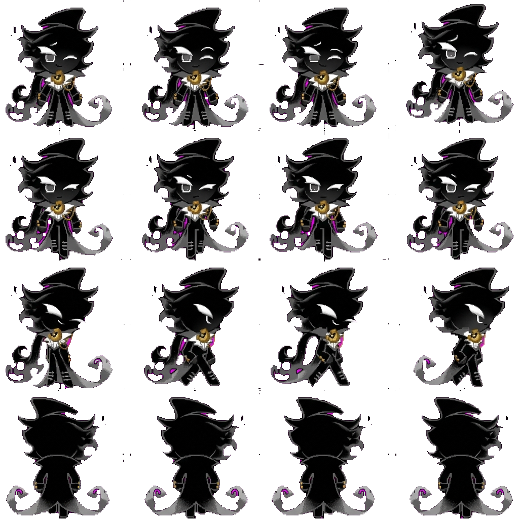 Time shadow cookie movement sprite