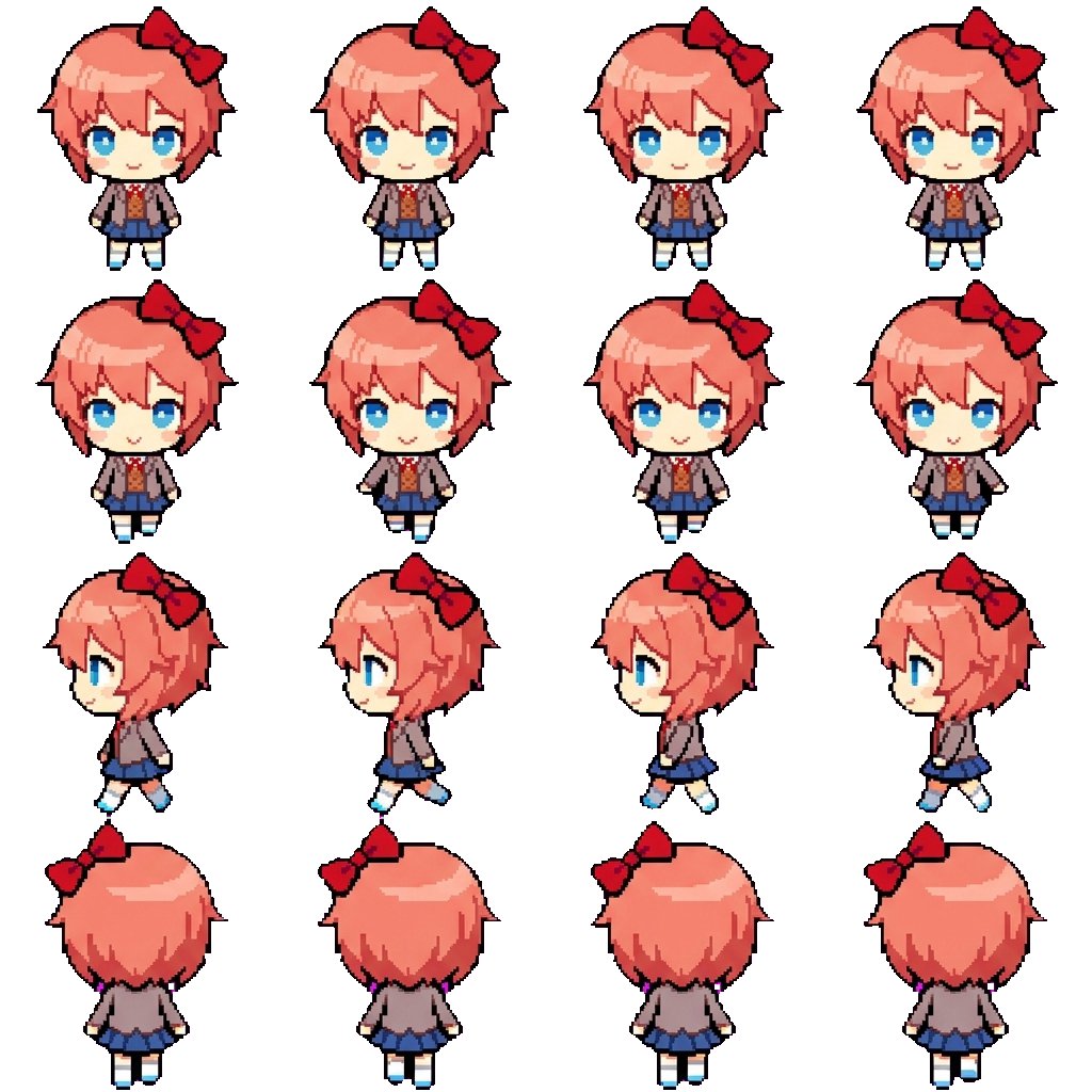 Sayori movement sprite