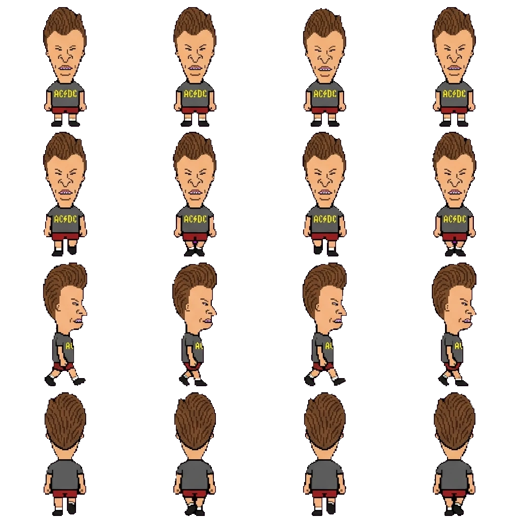 Butthead movement sprite