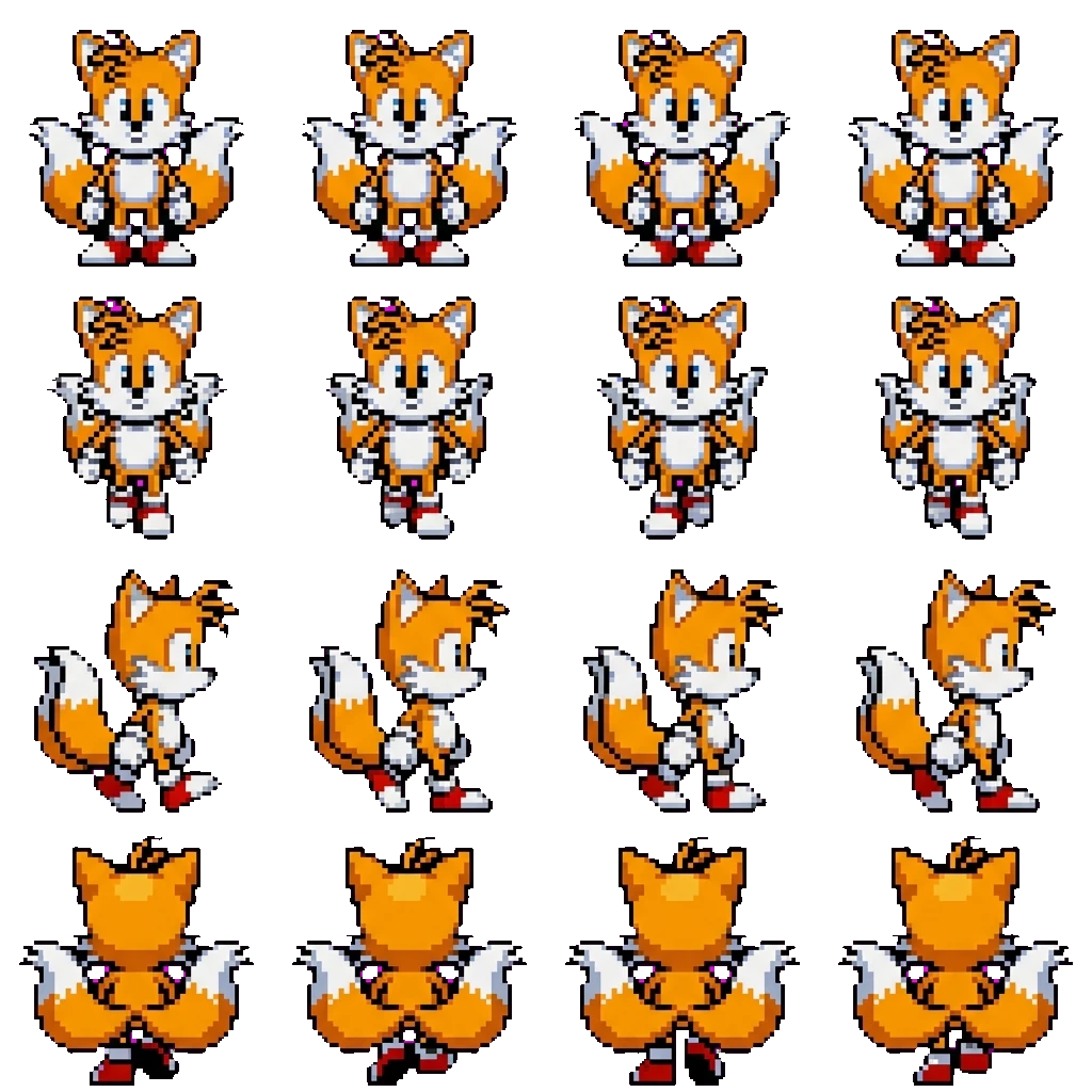 Tails movement sprite