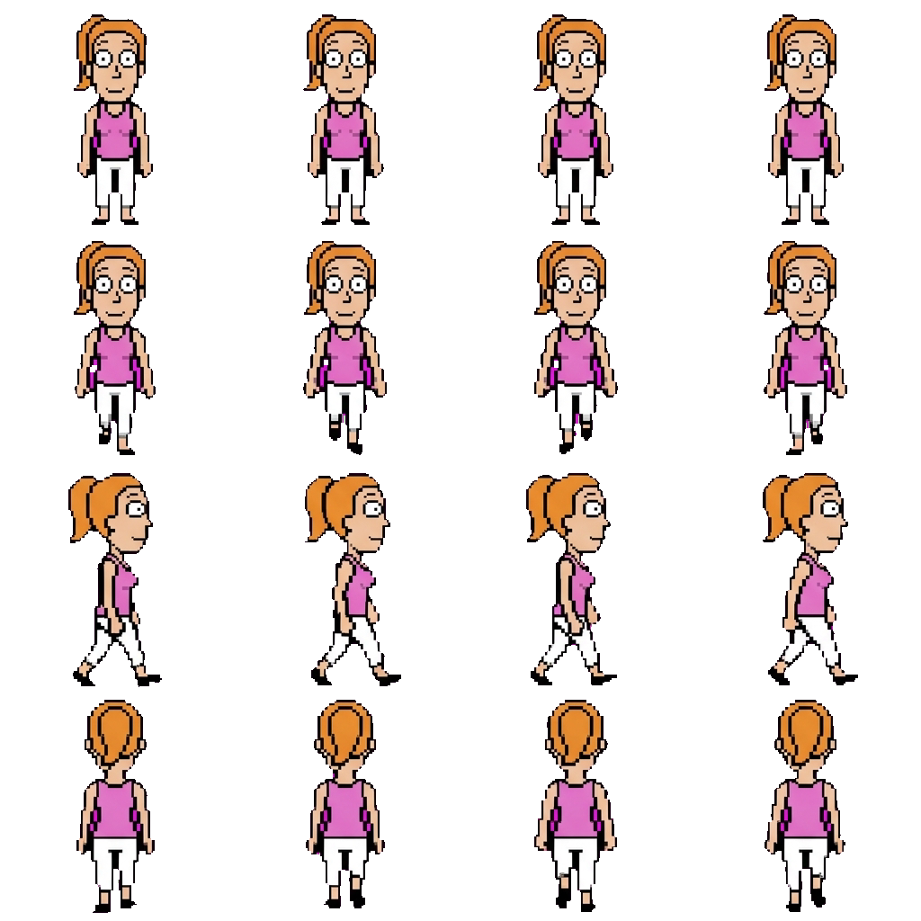 Summer movement sprite