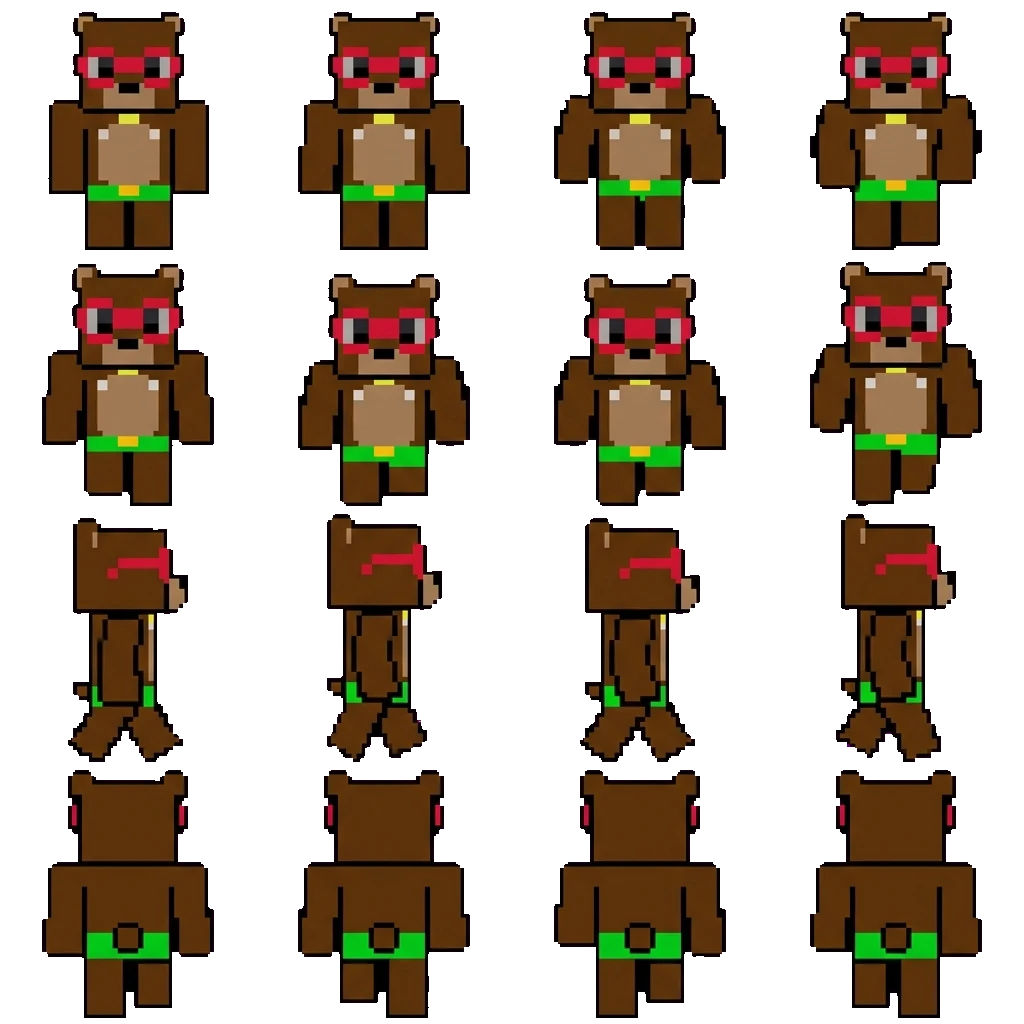 Slippery movement sprite