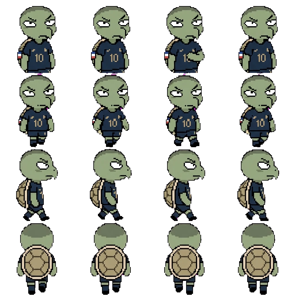 Kylian Mbappe movement sprite