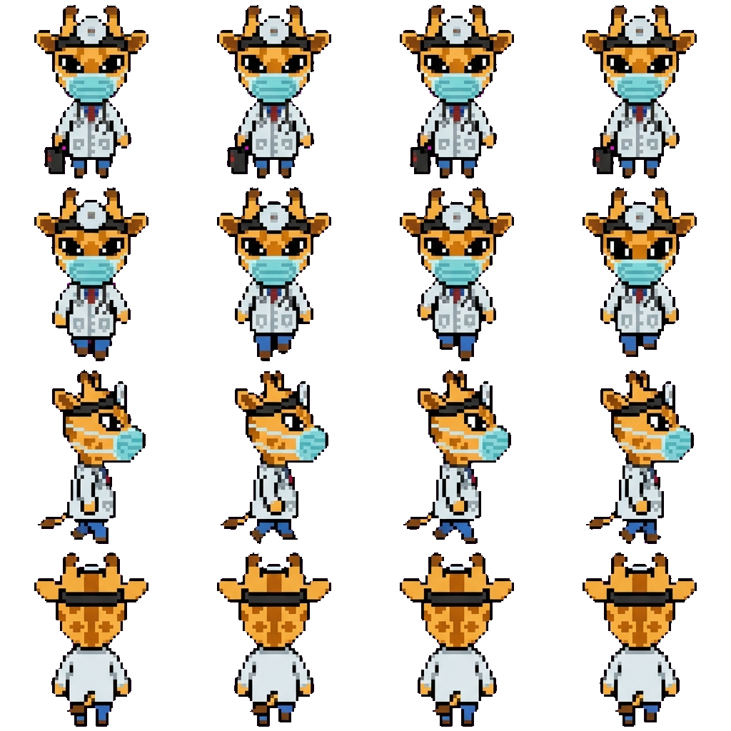 Dr. Harlow movement sprite