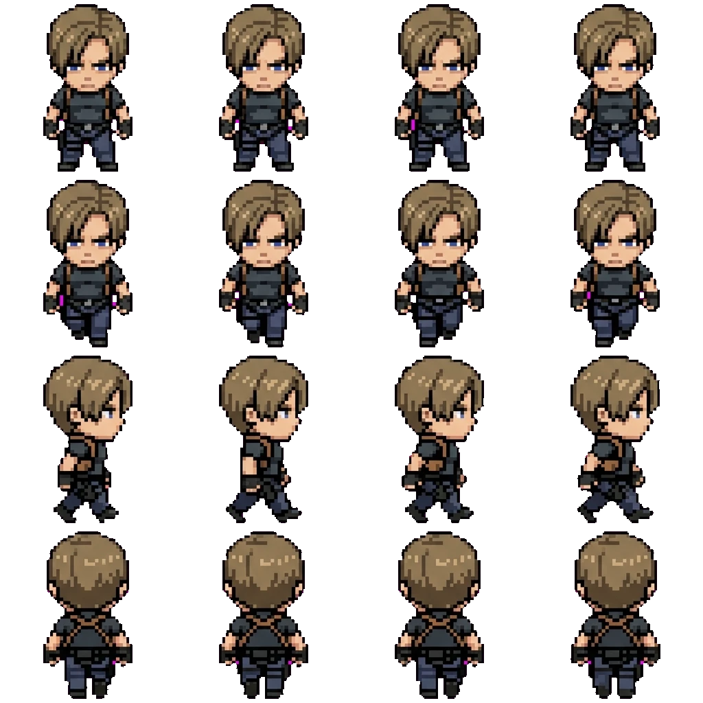 Leon Scott Kennedy movement sprite