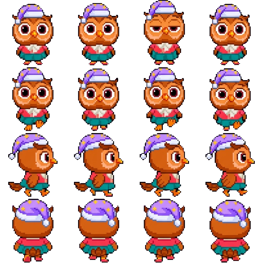 Owl movement sprite