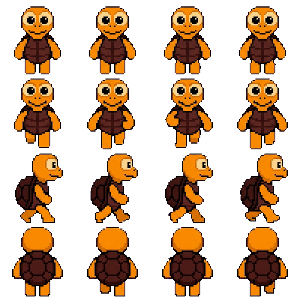 Turtle Lonnie movement sprite