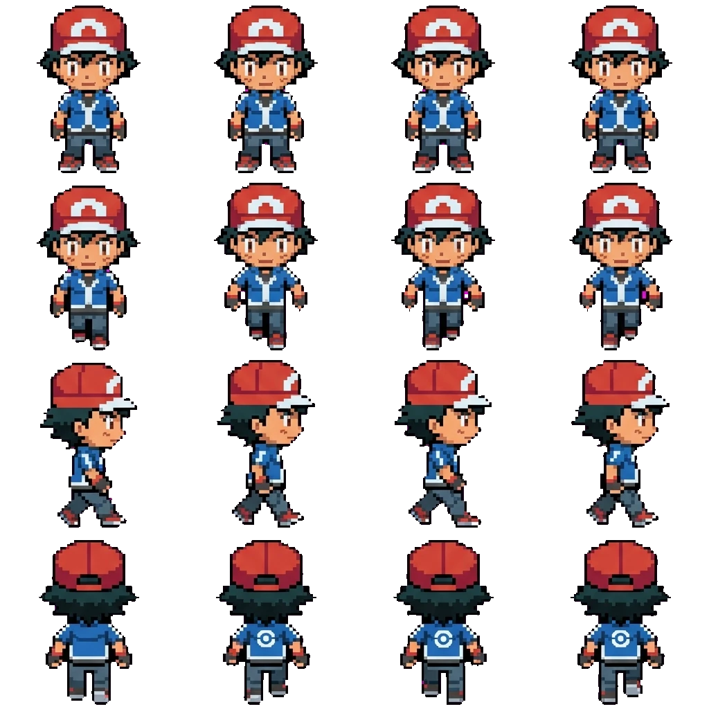 Ash movement sprite