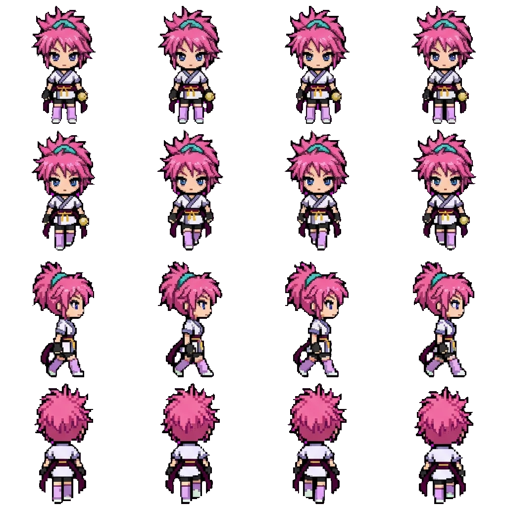 Machi Komacine movement sprite