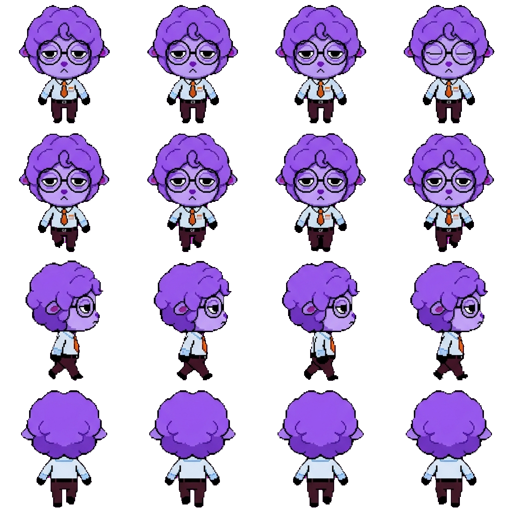 Secretary movement sprite