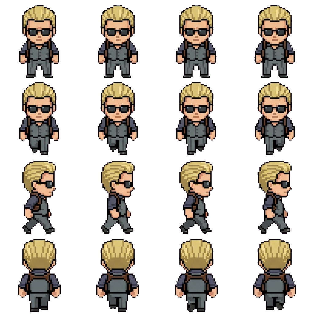 Albert Wesker movement sprite
